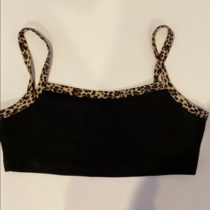Black and Cheetah Tank